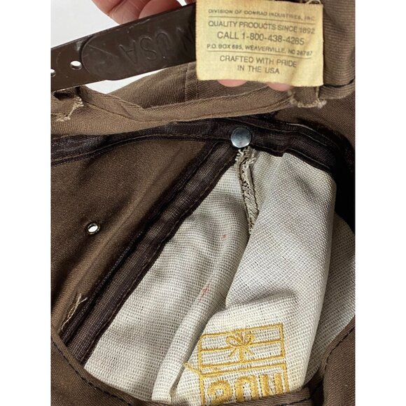 Vintage AB UPS Embroidered Snapback Dad Hat Cap Brown Made in USA F250 - Picture 6 of 8